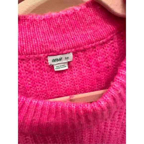 Aerie Pink Knit Pullover Sweater Size Small - Picture 2 of 4